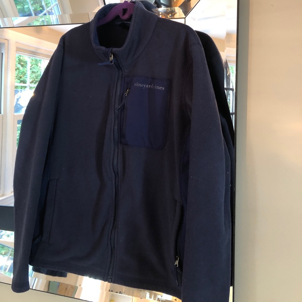 Girls Vineyard Vines Full Zipper Fleece.